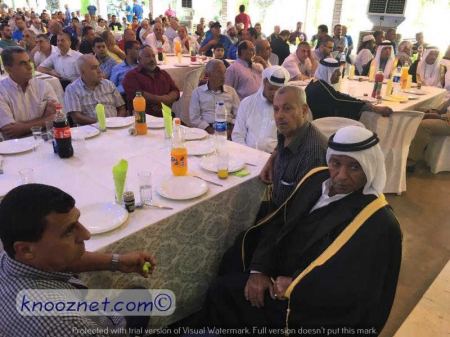 عقد راية الصلح بين عائلتي ( ال التلة من الطيبة وعائلة ال ياسين من قلنسوة)